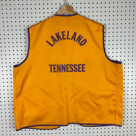 Lions International Member Vest XXL 2XL Pins Buttons 80s Lakeland TN Memphis 90s - Picture 2 of 7